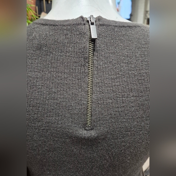 Adrienne Vittadini Charcoal Long Sleeve Dress - Picture 4 of 9